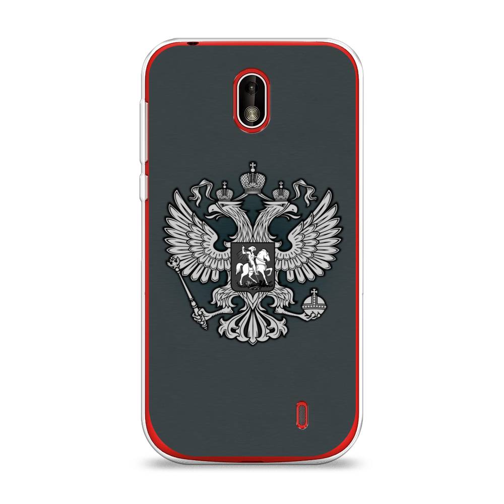

Чехол Awog на Nokia 1 / Нокиа 1 "Герб России серый", 121250-5