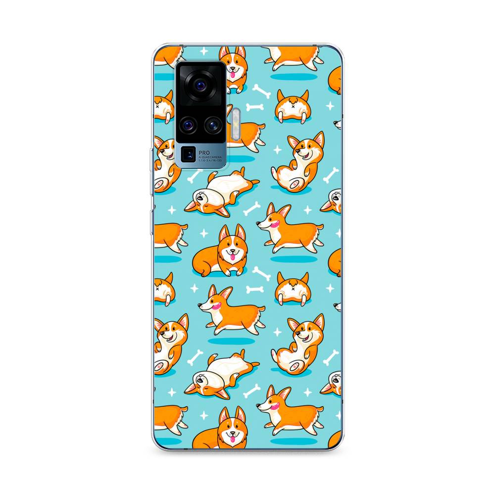 

Чехол Awog на Vivo X50 Pro "Веселые корги", Разноцветный, 262350-2