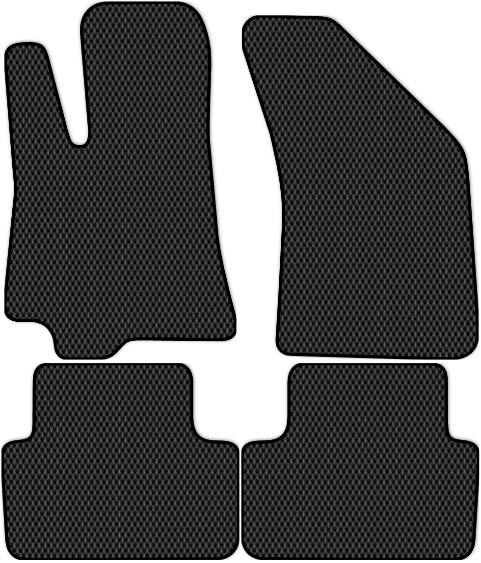 

Коврики ЭВА в салон для Chevrolet Lanos 2005 - 2009, 4 шт. черный, 1607-S4NL-H
