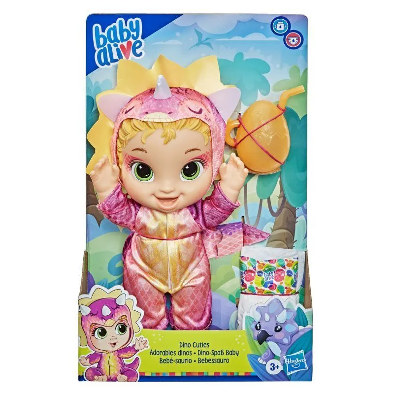 Кукла Baby Alive в костюме динозавра Triceratops Blonde F0933 4400₽