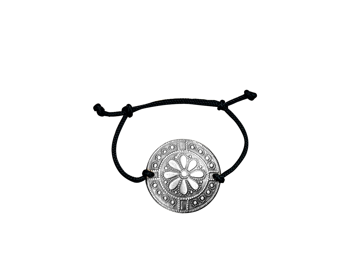 Браслет из латуни/текстиля р.15-21 Мастерская Алёшиных Т01.328.07.03.04, Т01.328.07.03.04