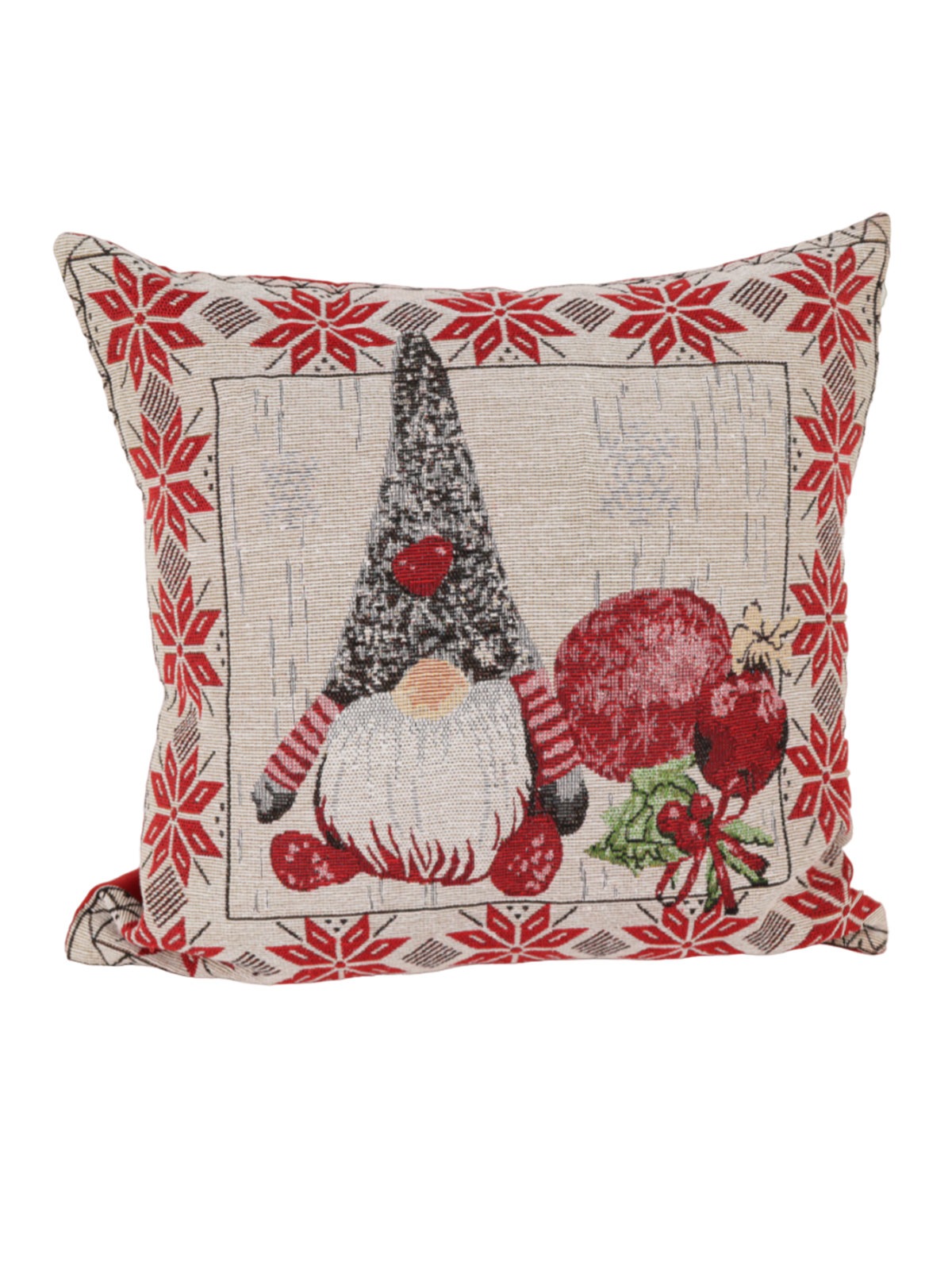 Подушка декоративная Зимняя сказка гном 68010-1 44х44см