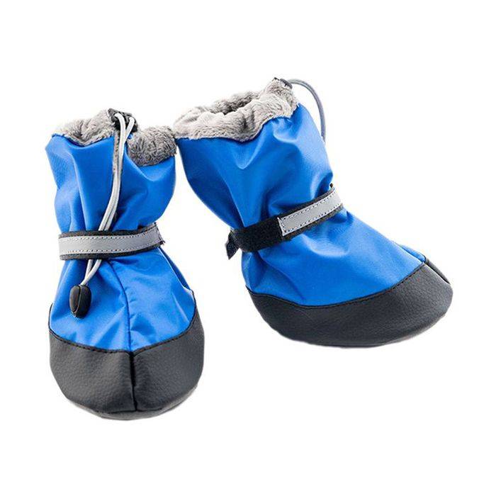 Ботинки для собак Чип утепленные черные L 10х7х13 см