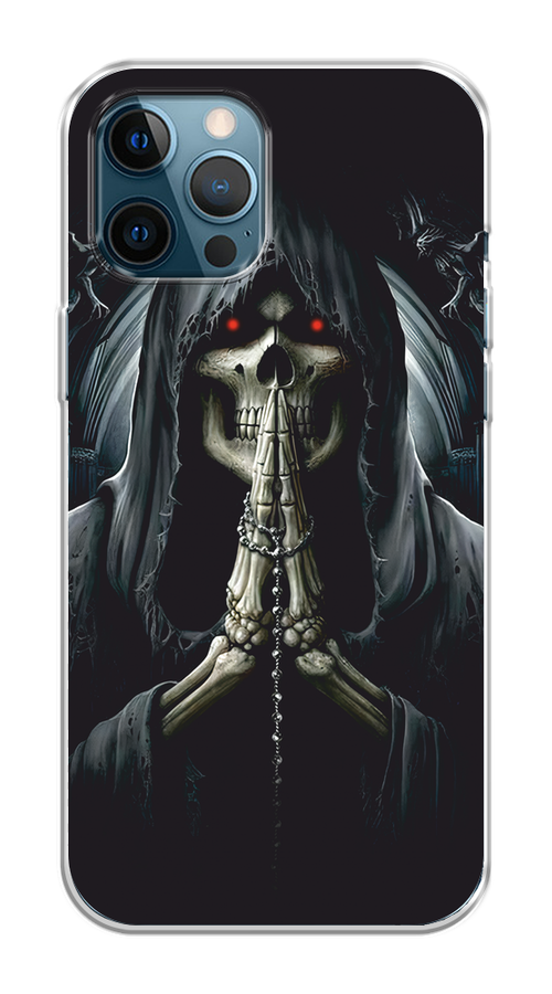 

Чехол на Apple iPhone 12 Pro Max "Молитва", Серый, 12750-1
