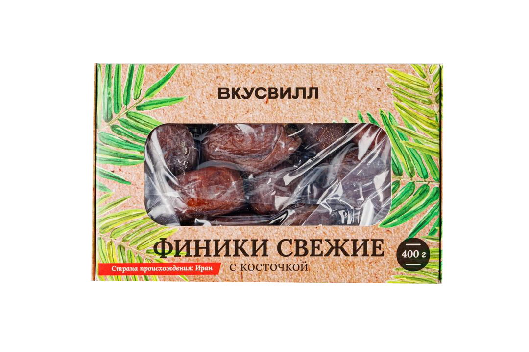

Финики сушеные ВкусВилл Худри с косточкой 150 г