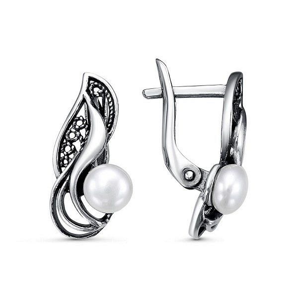 

Серьги из серебра TEO MAORI 833312864, жемчуг культивированный, 833312864