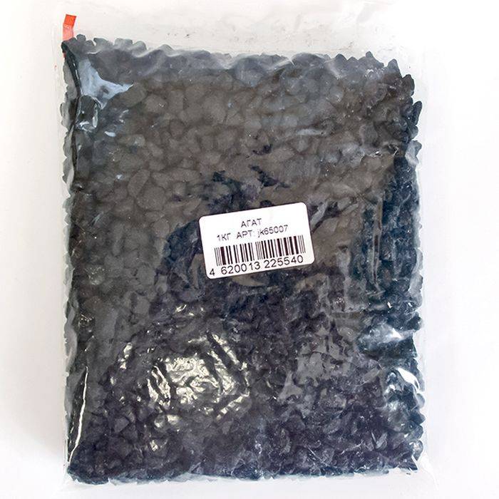 Грунт для аквариума Jack&King Агат черный 1 кг