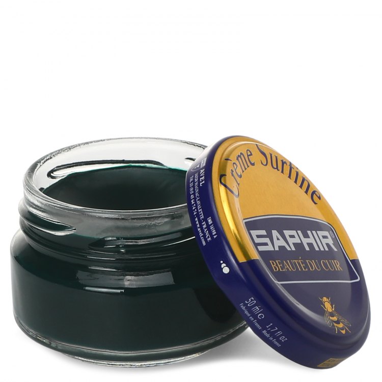 

Крем для обуви Saphir SURFINE для гладкой кожи зеленый 50 мл, SURFINE