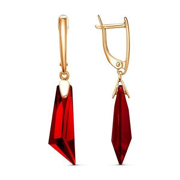 

Серьги подвески из серебра TEO MAORI 833615225-18, стекло, 833615225-18