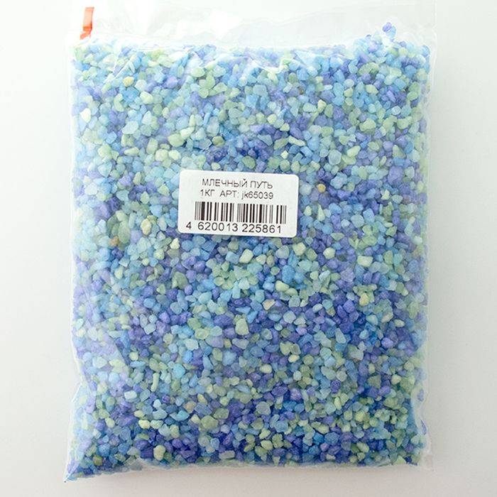 Грунт для аквариума Jack&King природный млечный путь голубой 1 кг