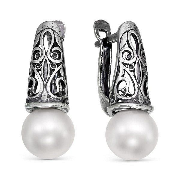 

Серьги из серебра TEO MAORI 83368916, жемчуг культивированный, 83368916