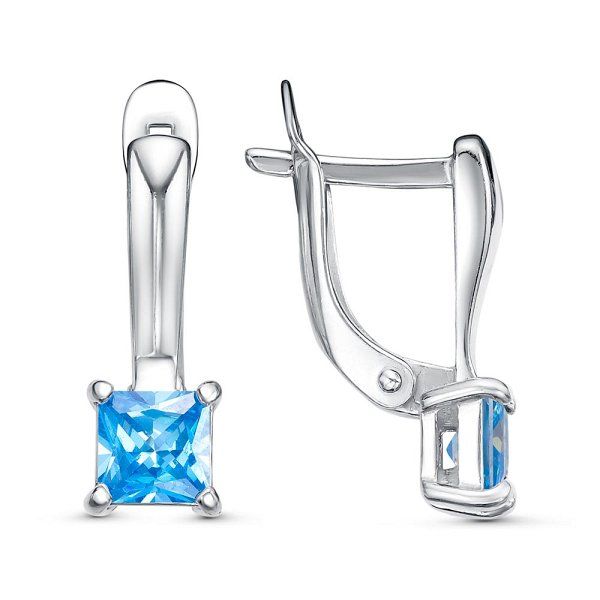 

Серьги из серебра TEO MAORI 833814696Д3, фианит, 833814696Д3