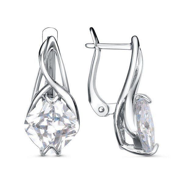 

Серьги из серебра TEO MAORI 833815102, фианит, 833815102