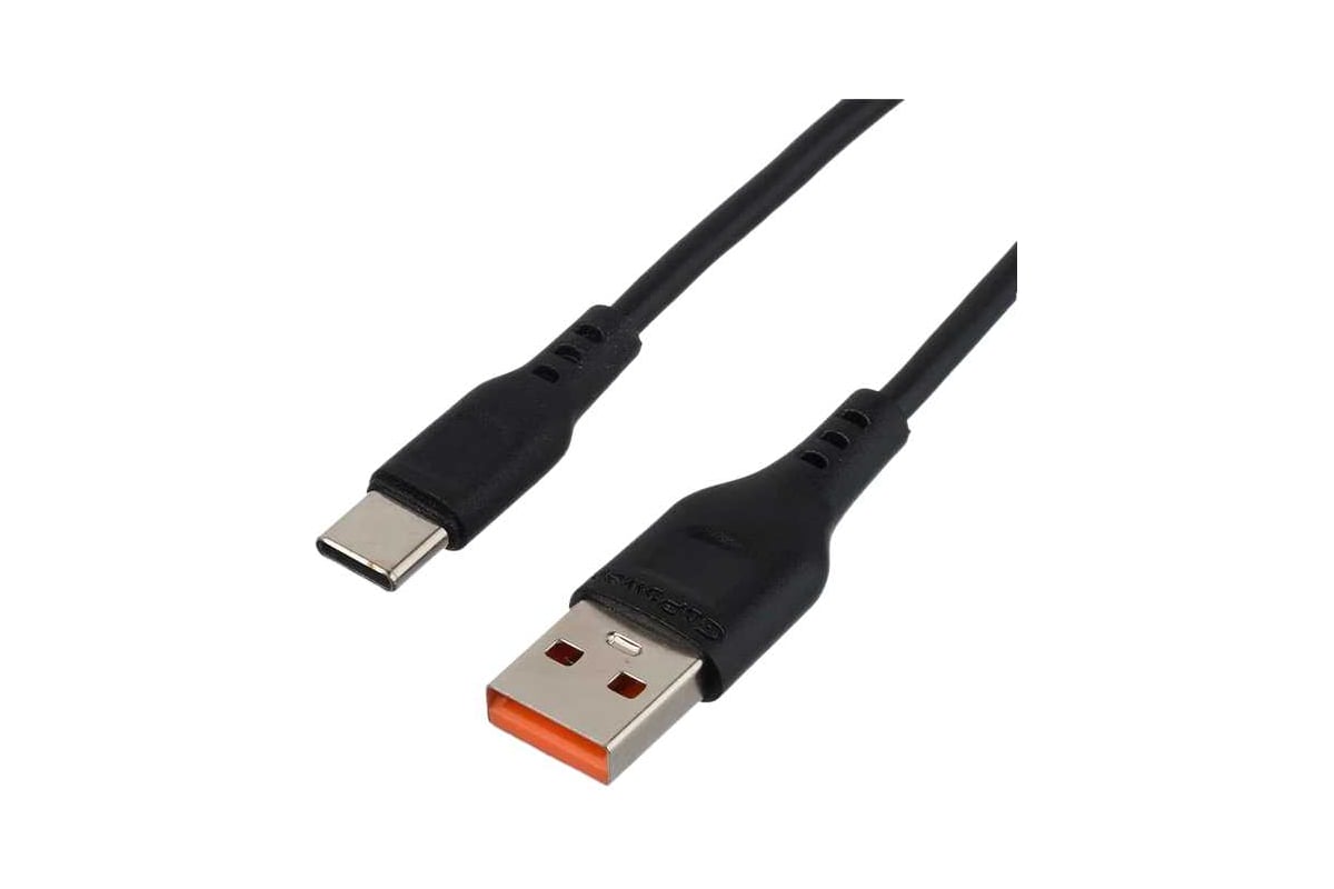 Кабель GoPower GP01T-2M USB - Type-C, 2.1 А, 2 м, черный (00-00022775)