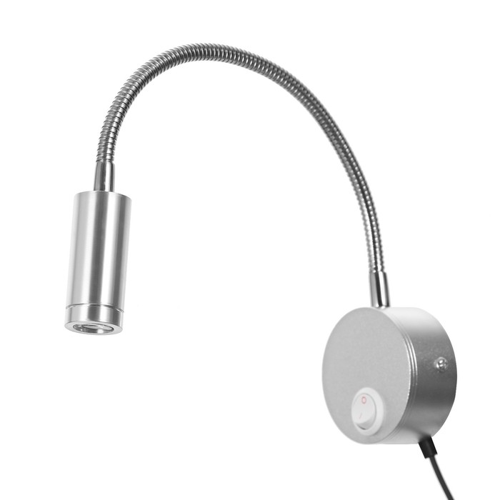 

Бра BayerLux 1953/1SL LED 3Вт серебро 6.5х6.5х41 см