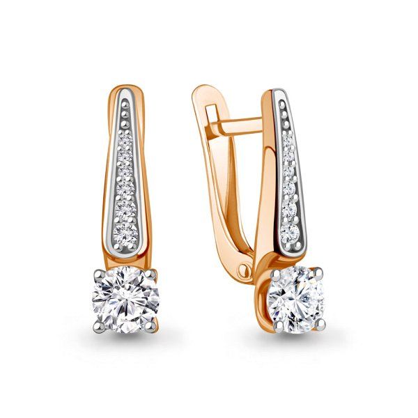 

Серьги из серебра TEO MAORI 8400348А.6, фианит, 8400348А.6