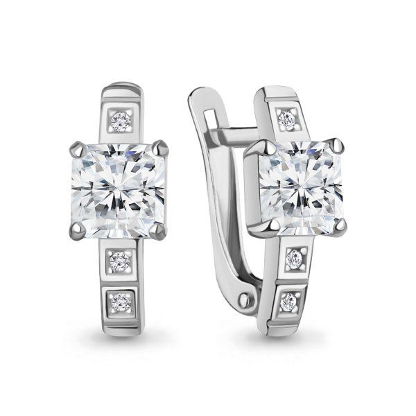 

Серьги из серебра TEO MAORI 8400463А.5, фианит, 8400463А.5