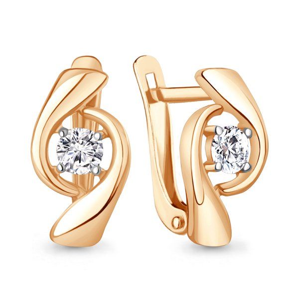 

Серьги из серебра TEO MAORI 8400471А.6, фианит, 8400471А.6