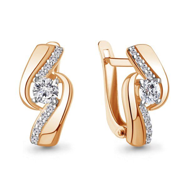 

Серьги из серебра TEO MAORI 8400472А.6, фианит, 8400472А.6