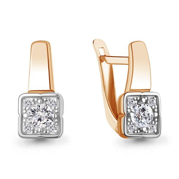 

Серьги из серебра TEO MAORI 8400480А.6, фианит, 8400480А.6