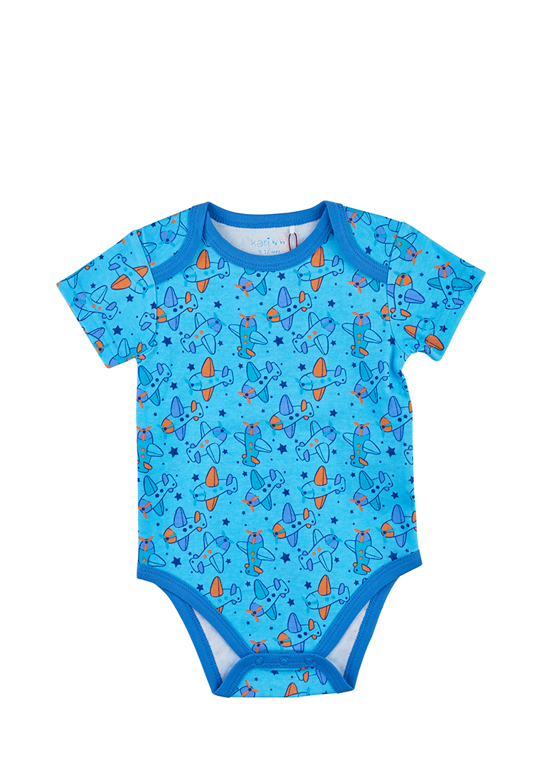 

Боди детское Kari baby SS20B07200811 синий/серый р.86, SS20B07200811