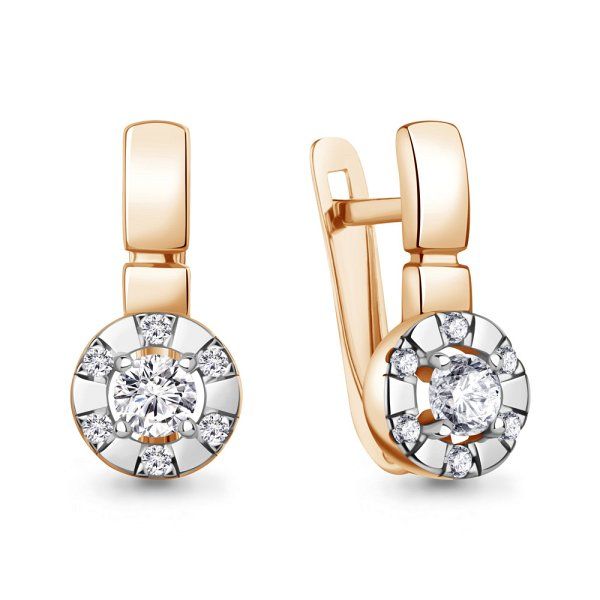 

Серьги из серебра TEO MAORI 8400506А.6, фианит, 8400506А.6