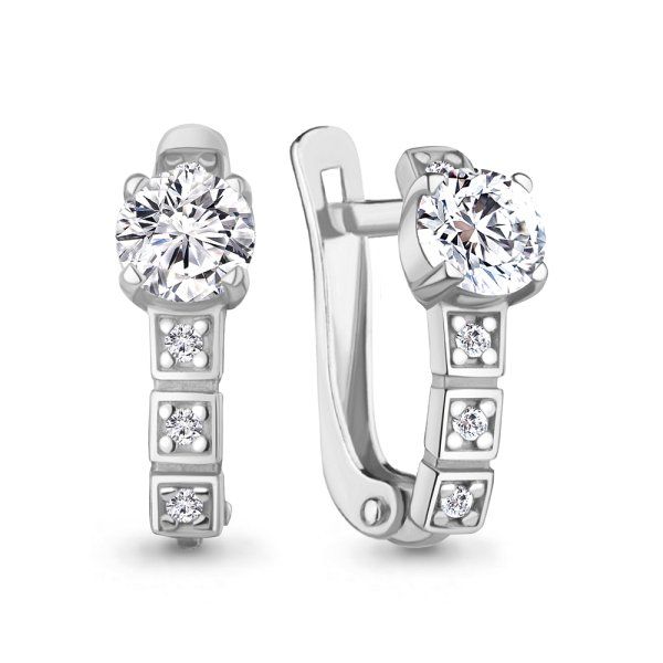 

Серьги из серебра TEO MAORI 8400535А.5, фианит, 8400535А.5