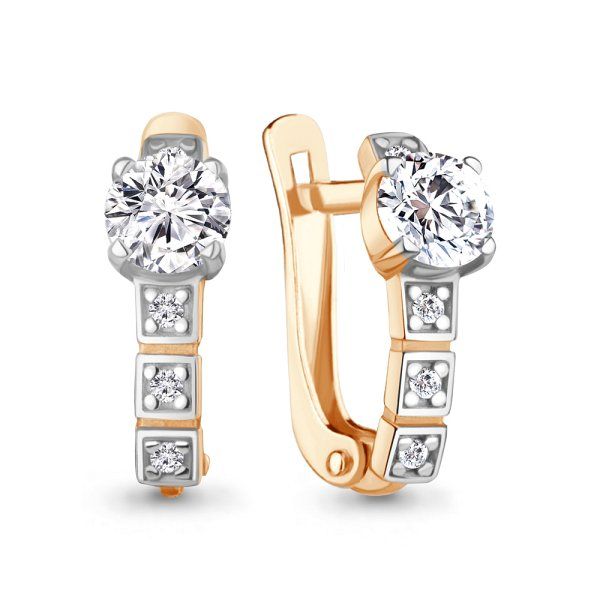 

Серьги из серебра TEO MAORI 8400535А.6, фианит, 8400535А.6