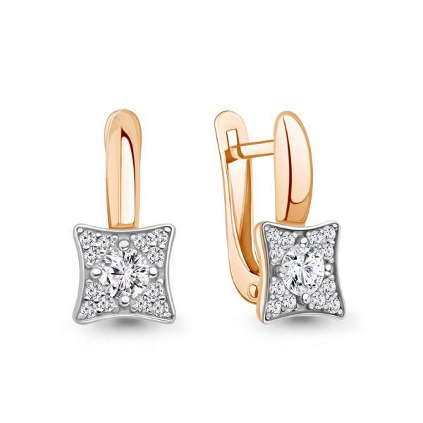 

Серьги из серебра TEO MAORI 8400587А.6, фианит, 8400587А.6