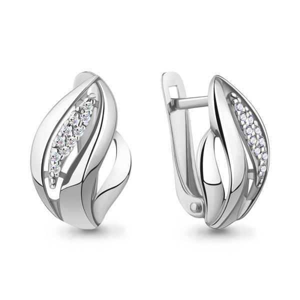

Серьги из серебра TEO MAORI 842136А.5, фианит, 842136А.5