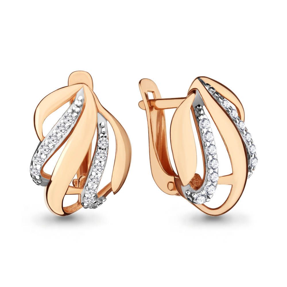 

Серьги из серебра TEO MAORI 842139А.6, фианит, 842139А.6