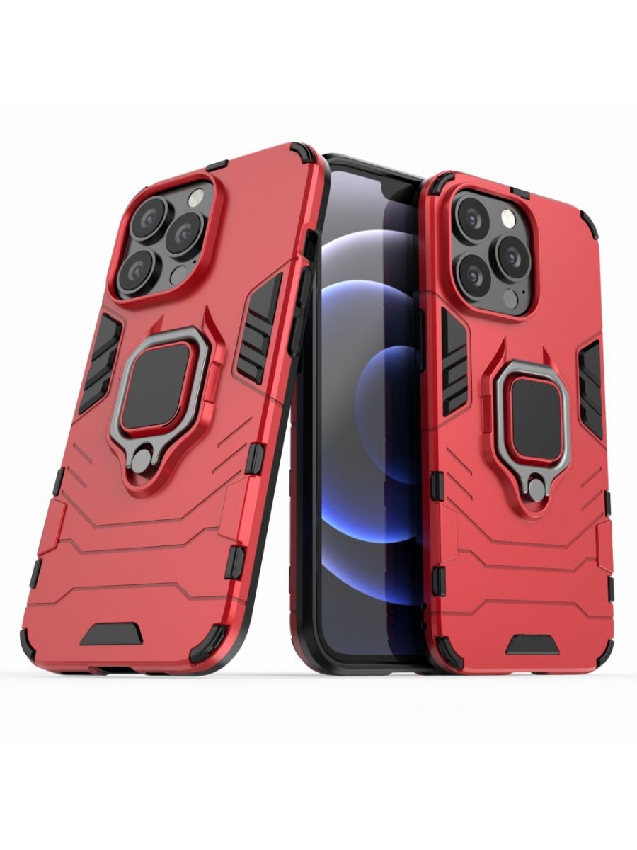 

Чехол Ring для смартфона iPhone 13 Pro красный