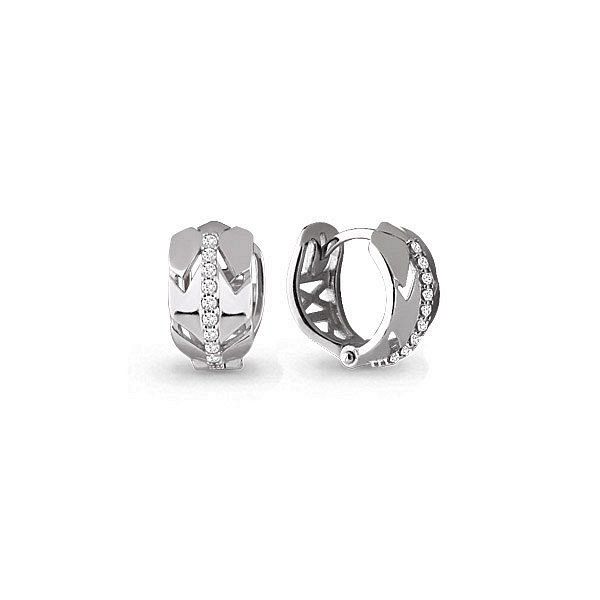 

Серьги конго из серебра TEO MAORI 845586А.5, фианит, 845586А.5