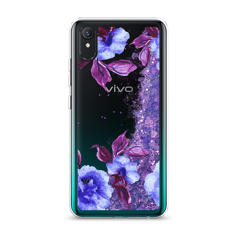 

Жидкий чехол с блестками "Цветочная фантазия 5" на Vivo Y1s, 263292-1