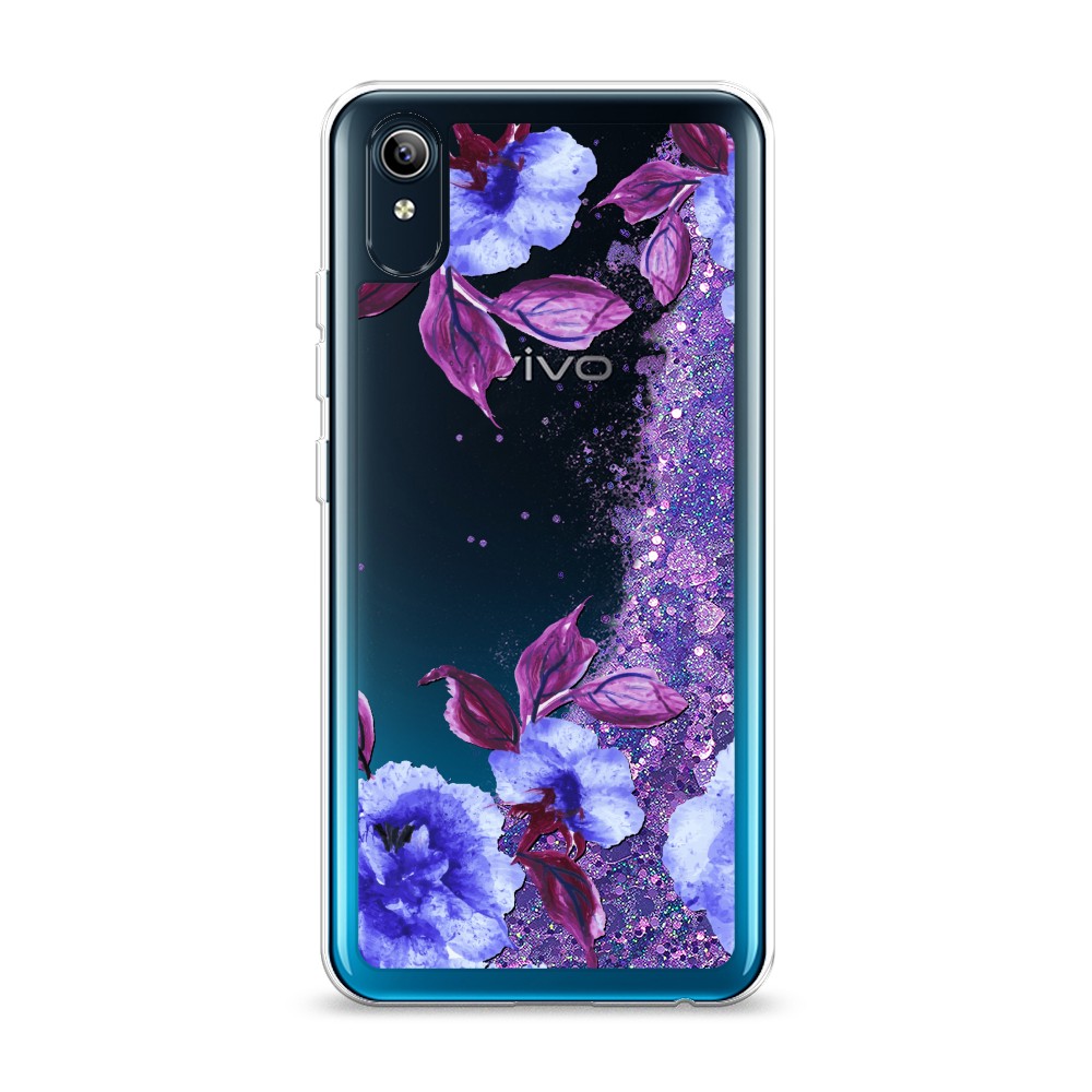 

Жидкий чехол с блестками "Цветочная фантазия 5" на Vivo Y91c, 262892-1