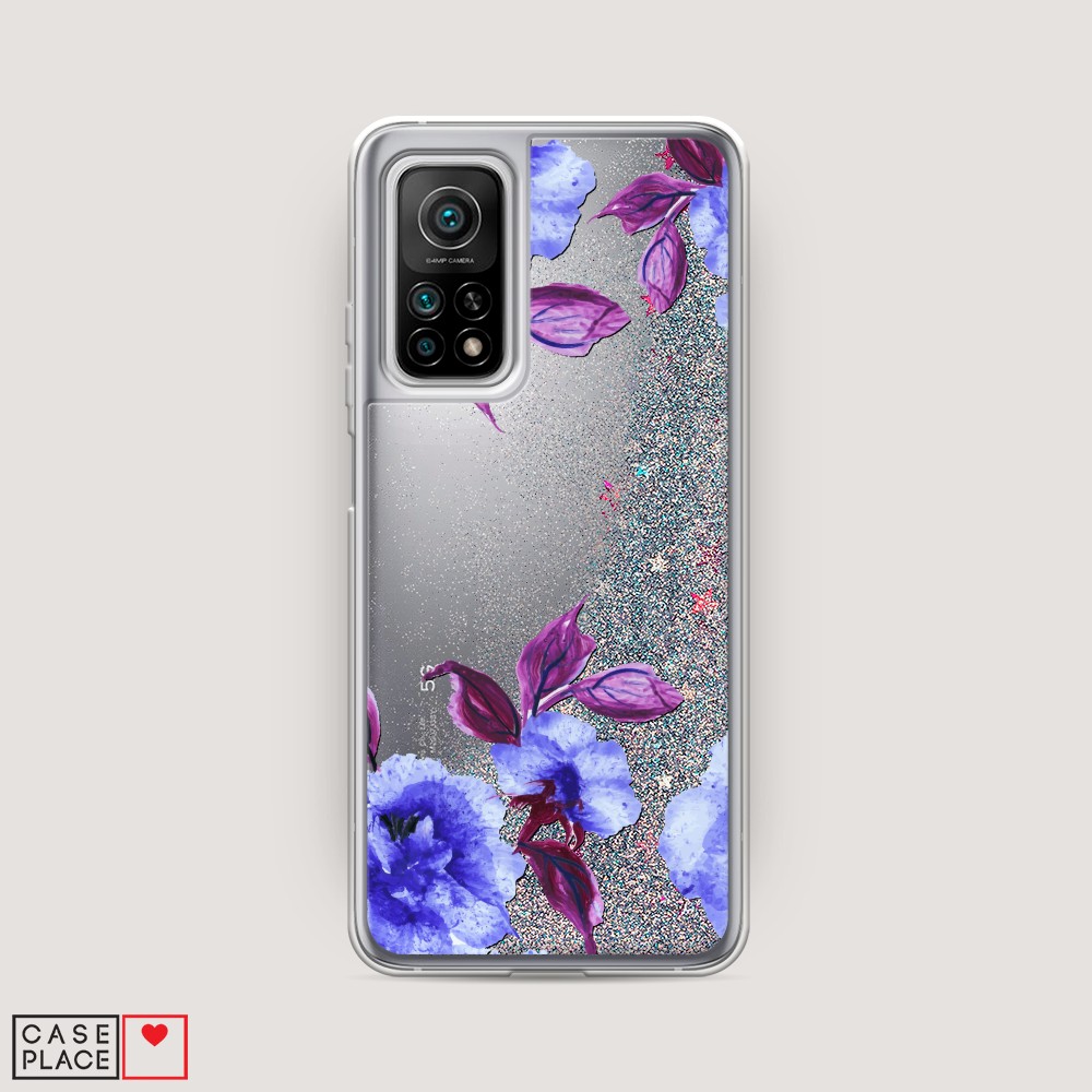 

Жидкий чехол с блестками "Цветочная фантазия 5" на Xiaomi Mi 10T Pro