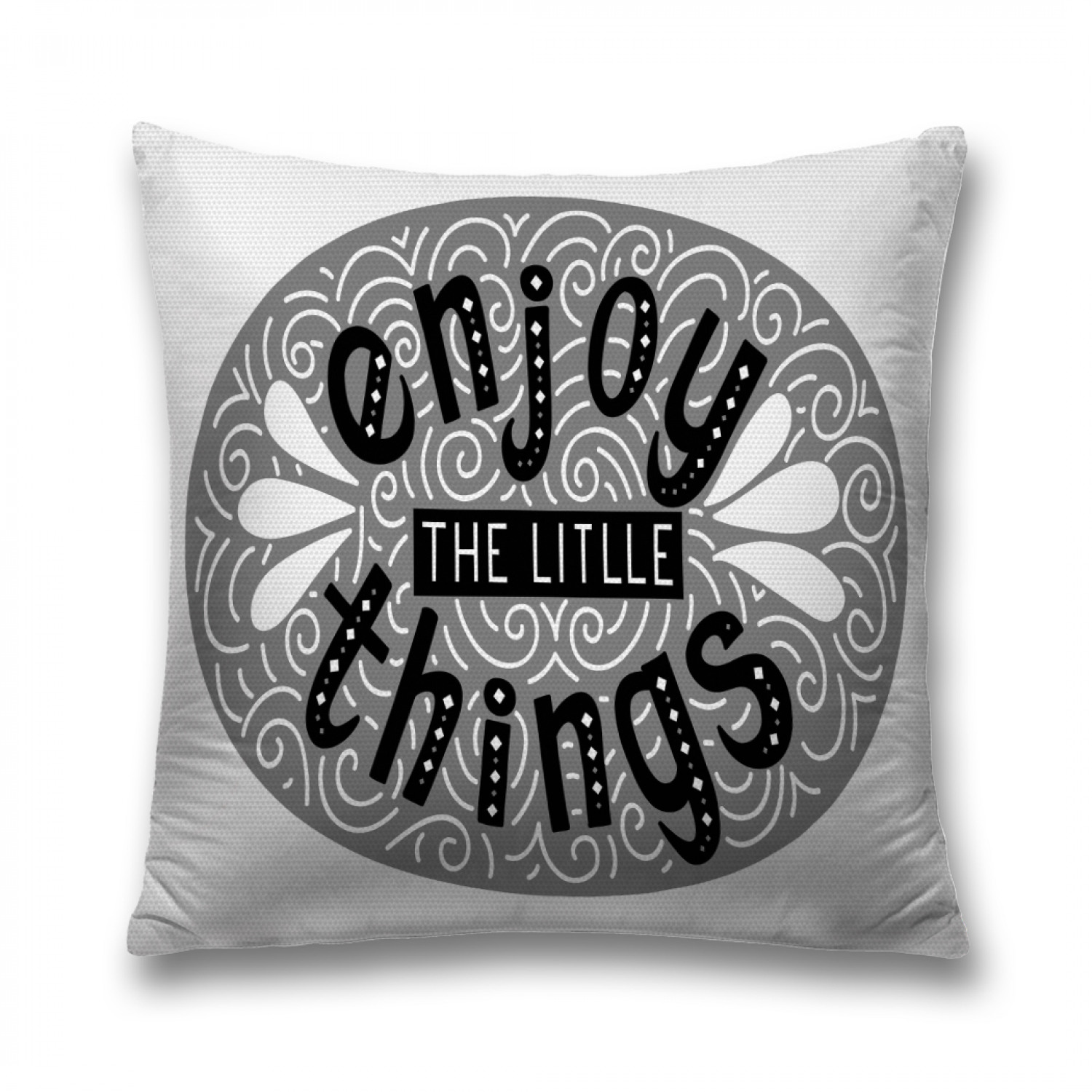 

Наволочка декоративная JoyArty "Наслаждайся доступным" на молнии, 45x45 см, Белый, Наслаждайся доступным