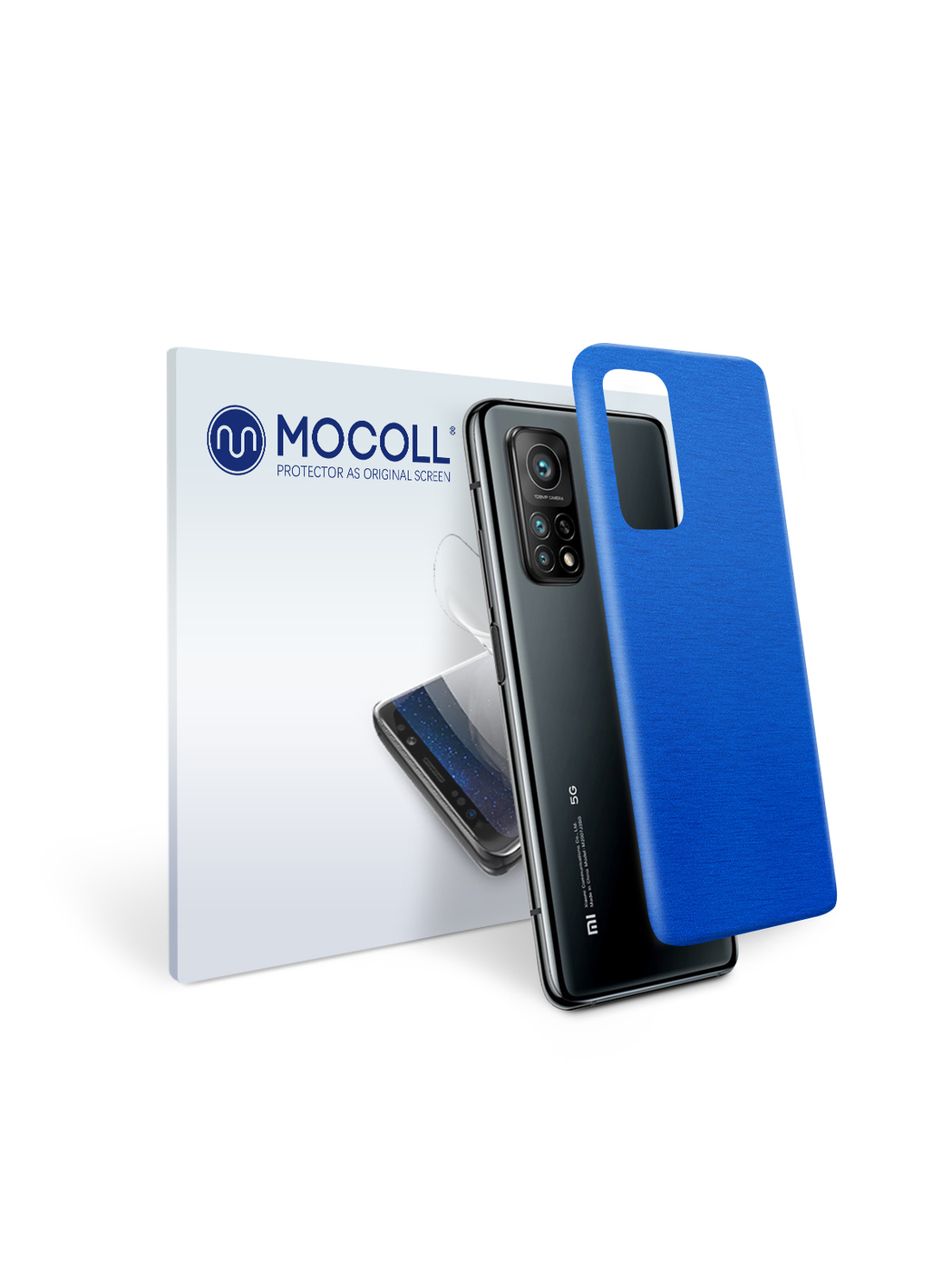 

Пленка защитная MOCOLL для задней панели Xiaomi Mi 10T 5G Металлик синий