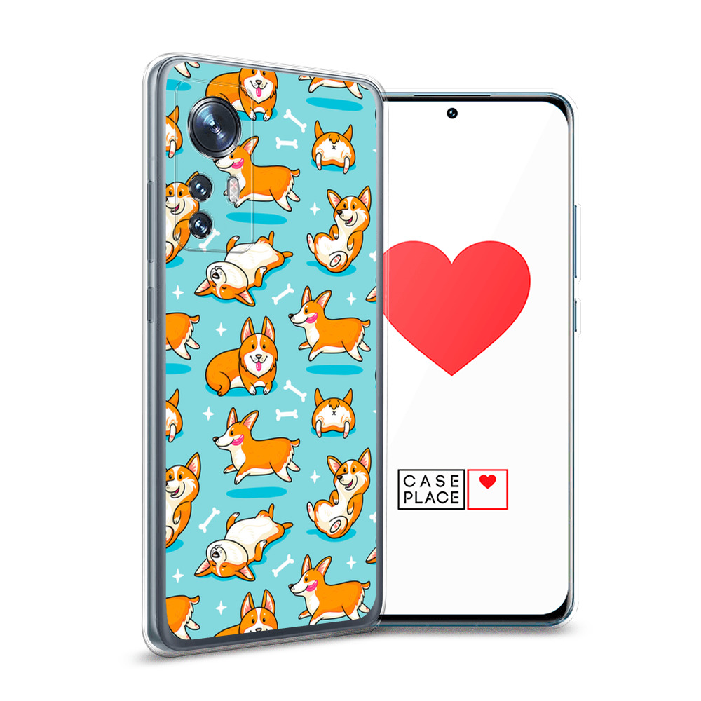 

Силиконовый чехол Awog "Веселые корги" для Xiaomi 12, Разноцветный, 312350-2