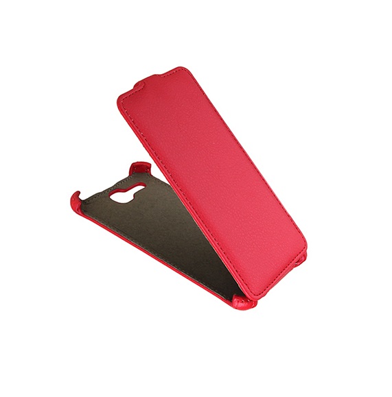 

Чехол для Alcatel OT 6033X флип кожзам №1 <красный>