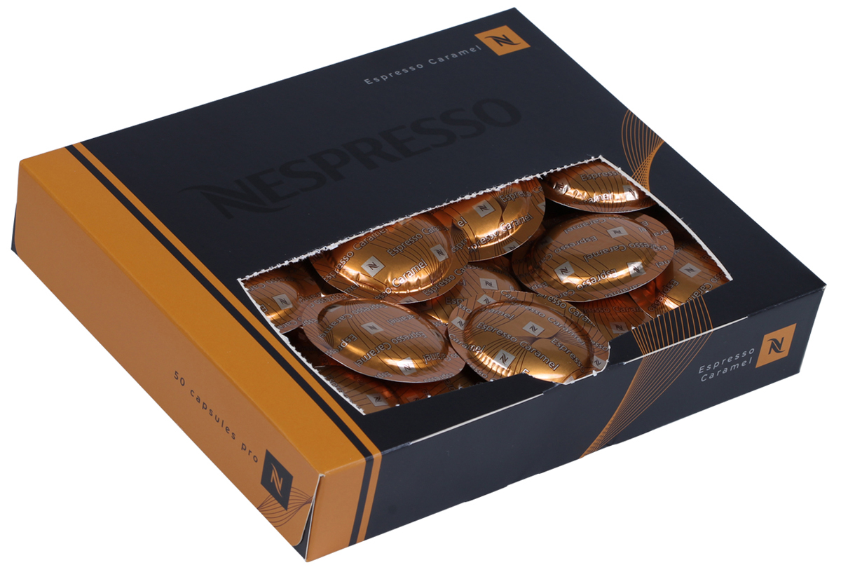 фото Кофе в капсулах nespresso espresso caramel, 50 капсул