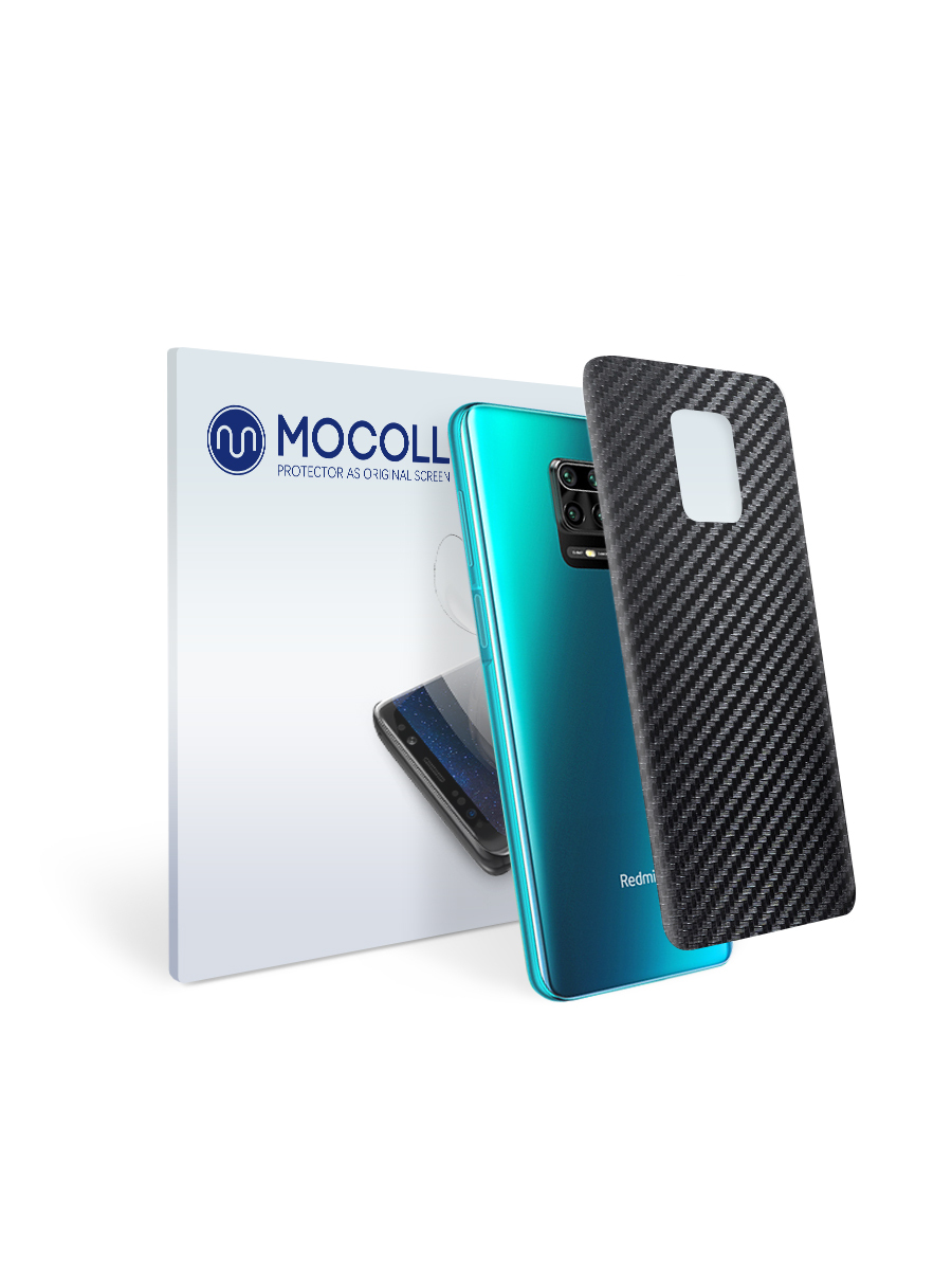 

Пленка защитная MOCOLL для задней панели Xiaomi Redmi 9a Карбон черный