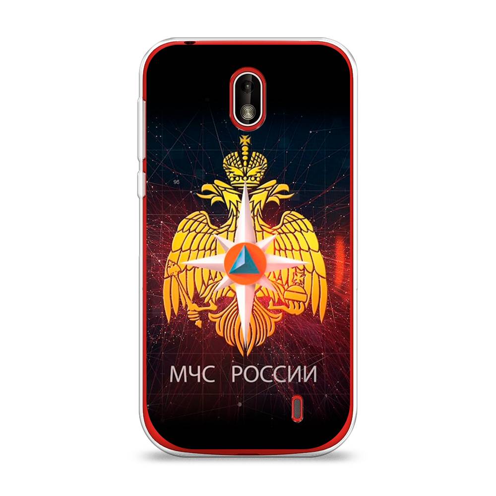

Чехол Awog на Nokia 1 / Нокиа 1 "МЧС России", Черный;желтый;красный, 121250-5