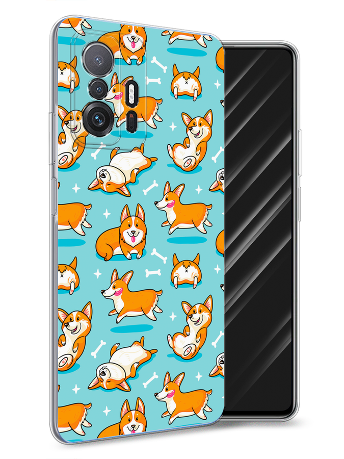 

Чехол Awog на Xiaomi Mi 11T/11T Pro "Веселые корги", Разноцветный, 313750-2