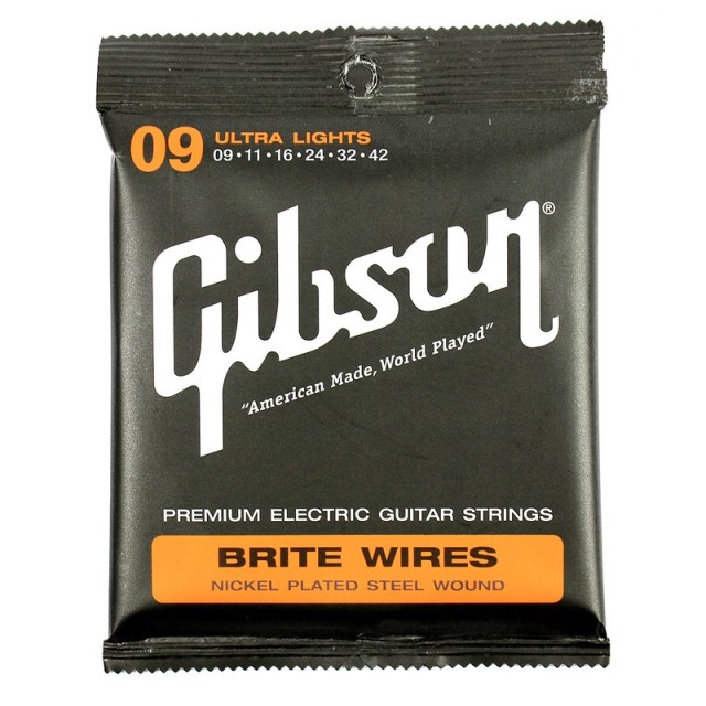 Струны для электрогитары, Gibson SEG-700UL BRITE WIRES, 09-42