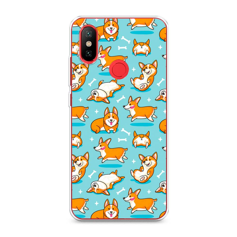 

Чехол Awog на Xiaomi Mi 6X/A2 "Веселые корги", Разноцветный, 33350-2