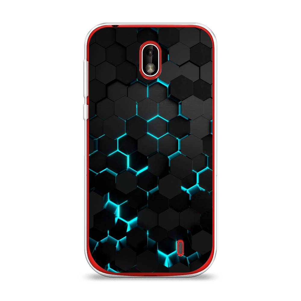 фото Чехол awog "соты бирюзовые" для nokia 1