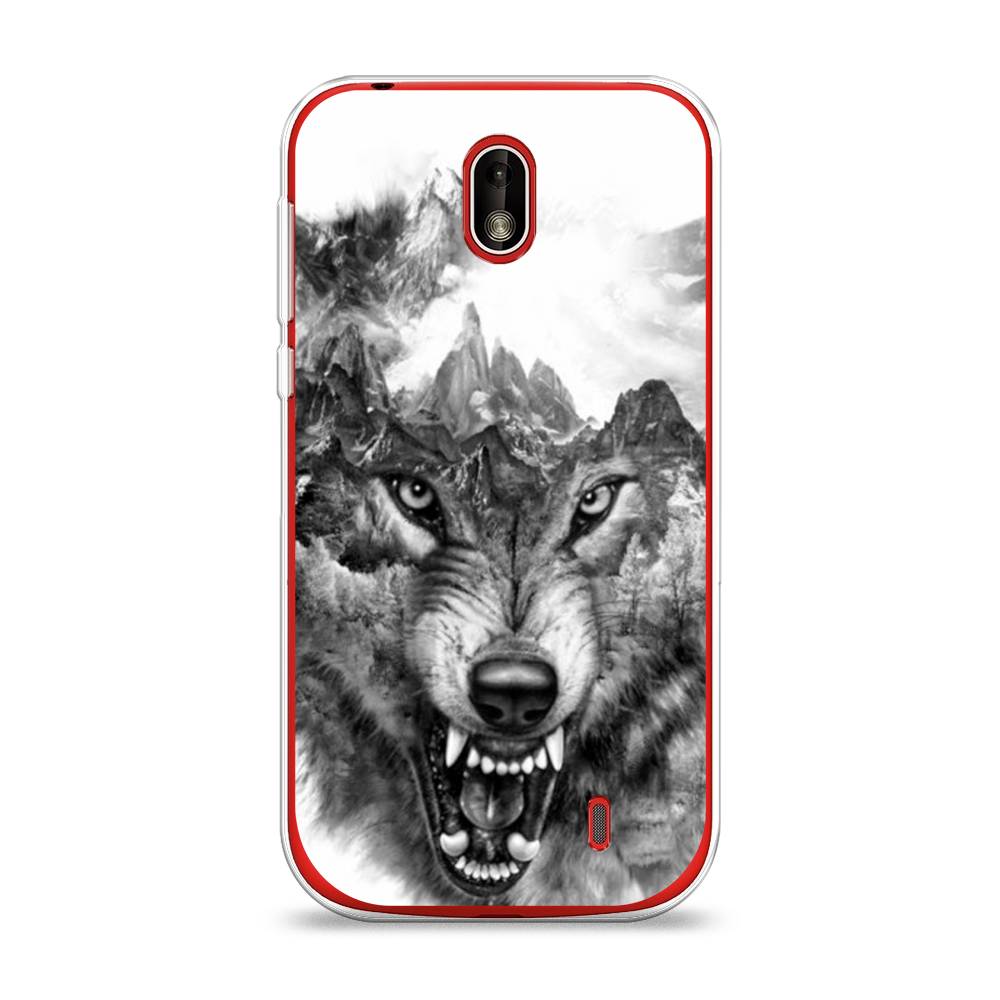 

Чехол Awog на Nokia 1 / Нокиа 1 "Волк в горах", 121250-1