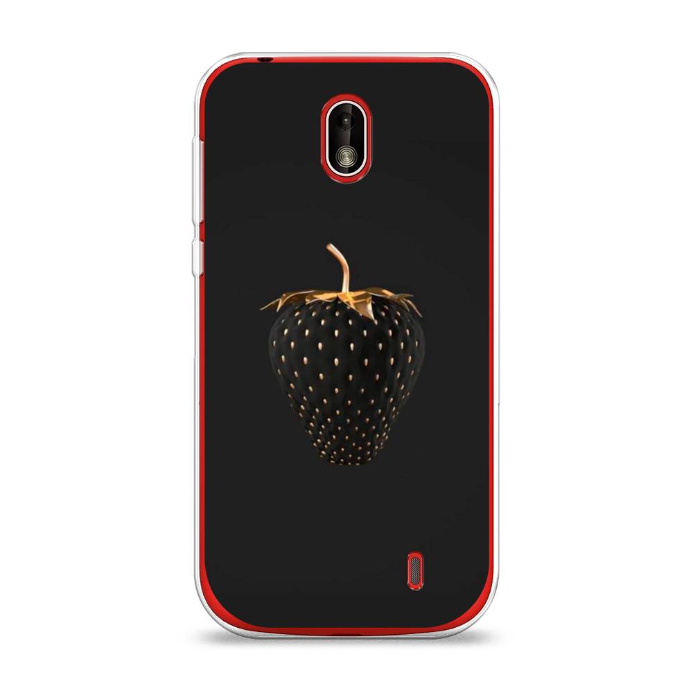 

Чехол Awog на Nokia 1 / Нокиа 1 "Черно-золотая клубника", Черный;золотистый, 121250-10