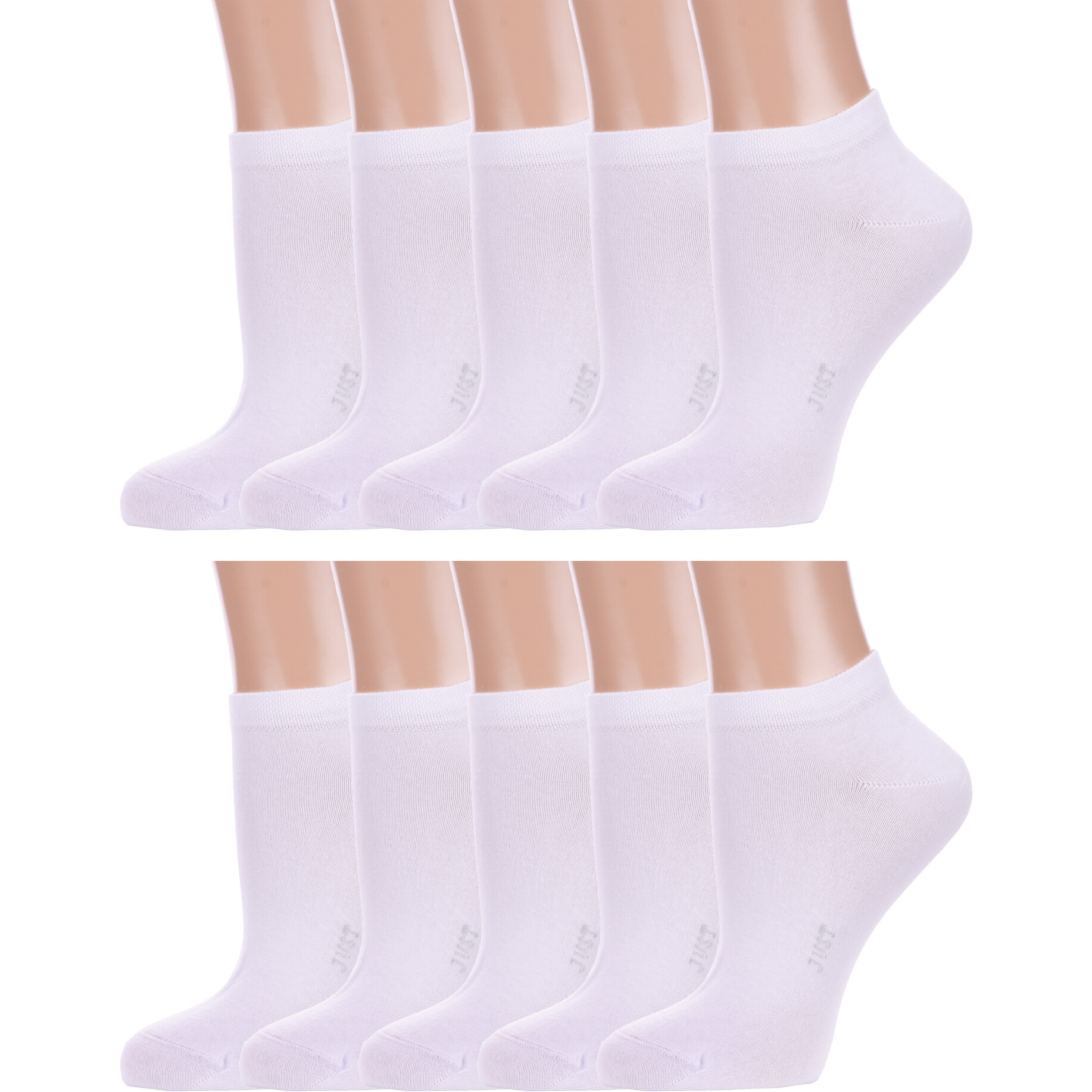 Комплект носков женских Красная Ветка 10-С-1476 белых 23-25, 10 пар